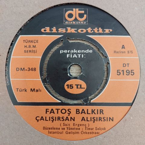 FATOŞ BALKIR - ÇALIŞIRSAN ALIŞIRSIN 45LİK PLAK