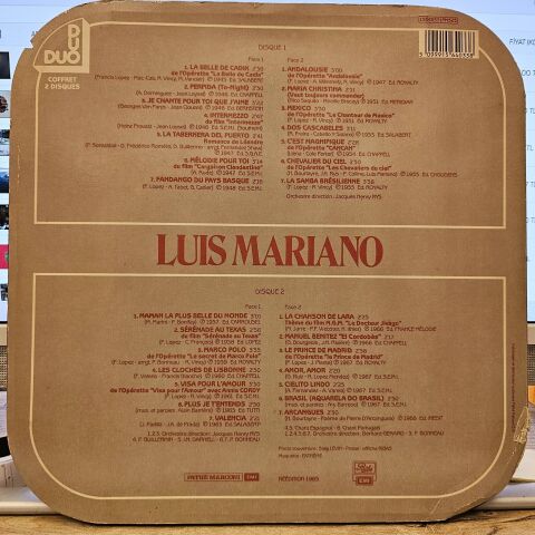 Luis Mariano – La Belle De Cadix / Adalousie / Mexico.... LP PLAK