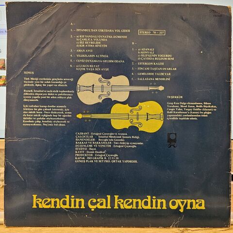 KENDİN ÇAL KENDİN OYNA LP PLAK