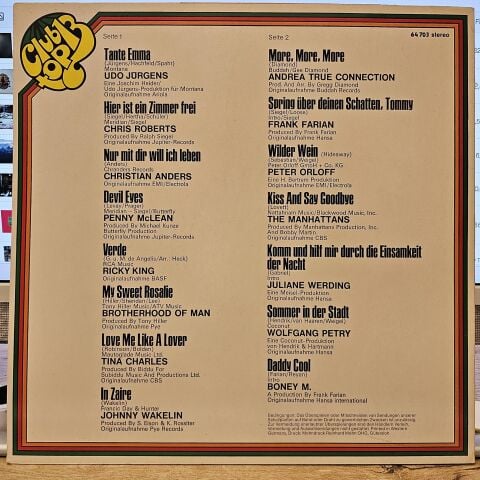 Various – 15 Top Hits - Aktuellste Schlager Aus Den Hitparaden November Dezember '76 LP PLAK