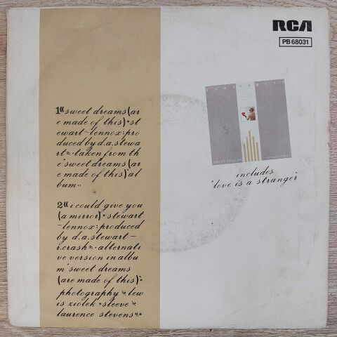 Eurythmics – Sweet Dreams 45LİK PLAK