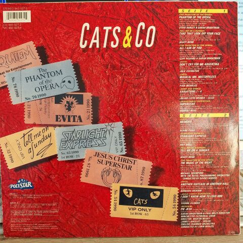 Various – Cats & Co - The Best Of Andrew Lloyd Webber LP PLAK