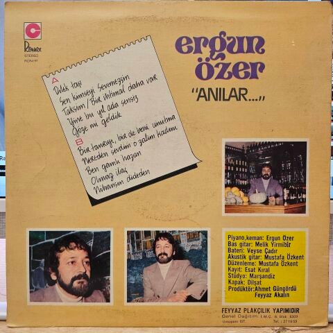 ERGUN ÖZER - ANILAR LP PLAK