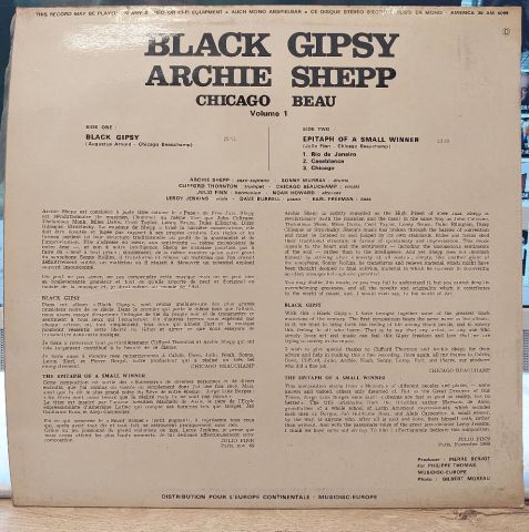 Archie Shepp, Chicago Beau – Black Gipsy LP PLAK