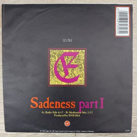 Enigma – Sadeness 45LİK PLAK