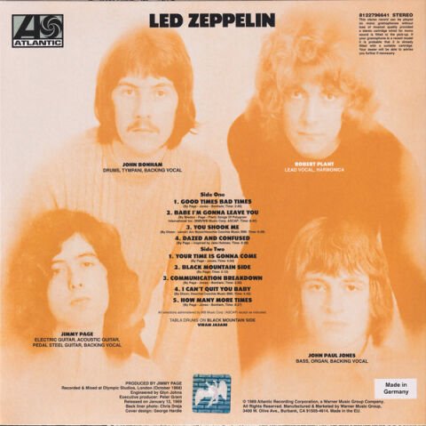 Led Zeppelin – Led Zeppelin LP PLAK
