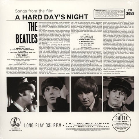 The Beatles – A Hard Day's Night LP PLAK