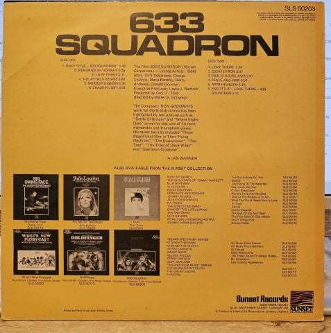 Ron Goodwin – 633 Squadron - Original Motion Picture Soundtrack LP PLAK