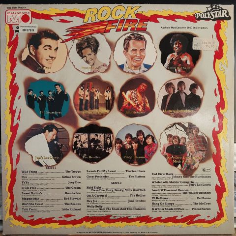 Various – Rock-Fire - Die Top-Hits Der 60er Jahre LP PLAK