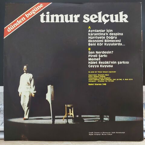 TİMUR SELÇUK - DÜNDEN BUĞÜNE LP PLAK