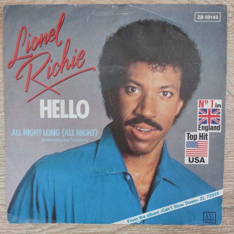 Lionel Richie – Hello 45LİK PLAK
