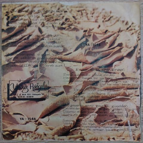 Selda Bağcan – Eyvah Gönül Sana Eyvah / Zâlim Sevgililer Bu Sözum Size 45LİK PLAK