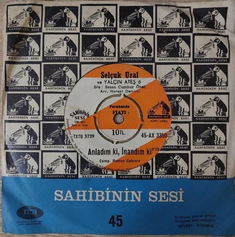 Selçuk Ural Ve Yalçın Ateş  – Anladım Ki, İnandım Ki / Sevgilim 45LİK PLAK