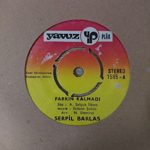 Serpil Barlas – Farkın Kalmadı / Sensiz Bir Hiçim 45LİK PLAK