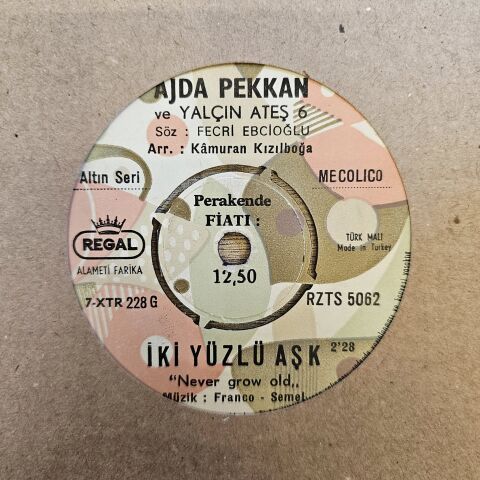 AJDA PEKKAN - İKİ YÜZLÜ AŞK 45LİK PLAK