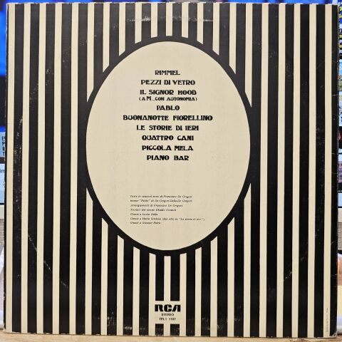 Francesco De Gregori – Rimmel LP PLAK
