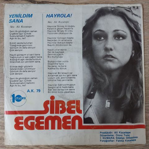 Sibel Egemen – Yenildim Sana / Hayrola 45LİK PLAK