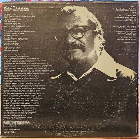 Cal Tjader – Last Night When We Were Young LP PLAK
