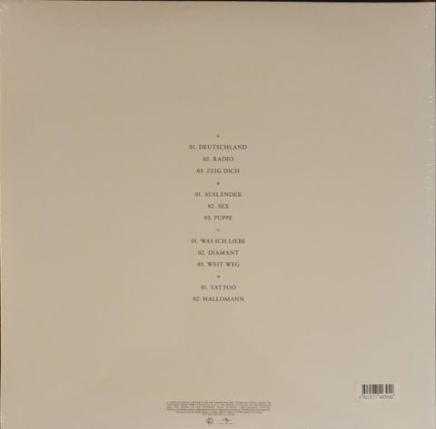 Rammstein – Untitled LP PLAK