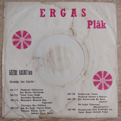 GÜZİDE KASACI - AŞKIN KANUNU 45LİK PLAK