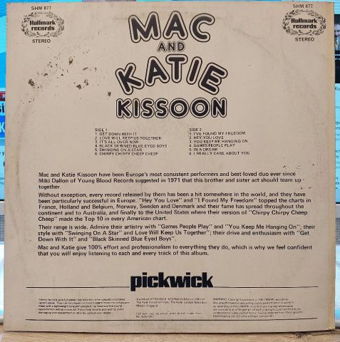 Mac And Katie Kissoon – Mac And Katie Kissoon LP PLAK