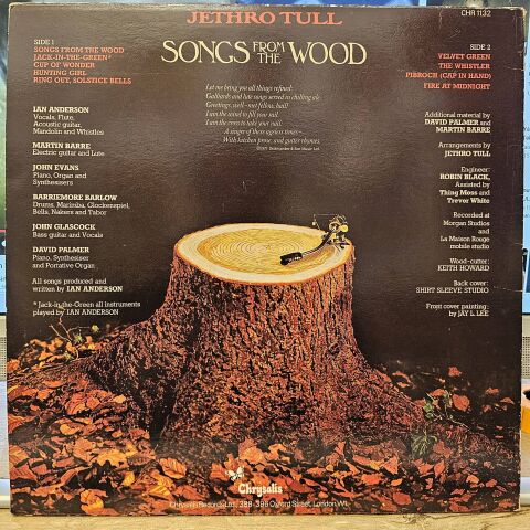 Jethro Tull – Songs From The Wood LP PLAK