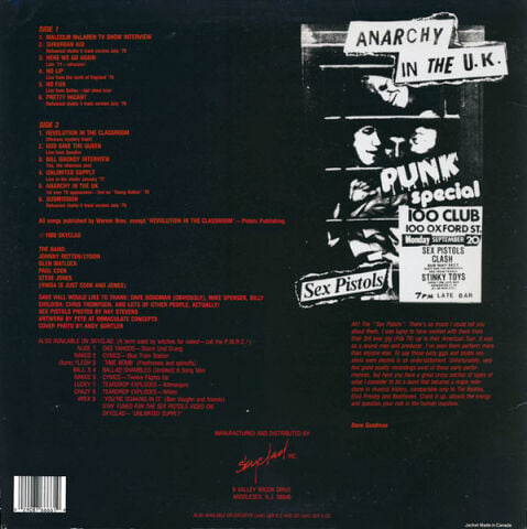 Sex Pistols – We've Cum For Your Children (Wanted: The Goodman Tapes) LP PLAK