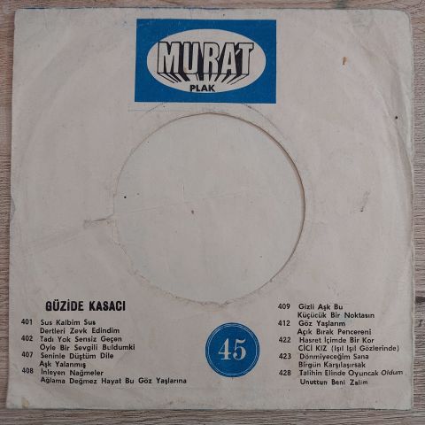 GÜZİDE KASACI - BİR SEVDA GELDİ BAŞIMA 45LİK PLAK