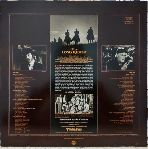 Ry Cooder – The Long Riders (Original Sound Track) LP PLAK