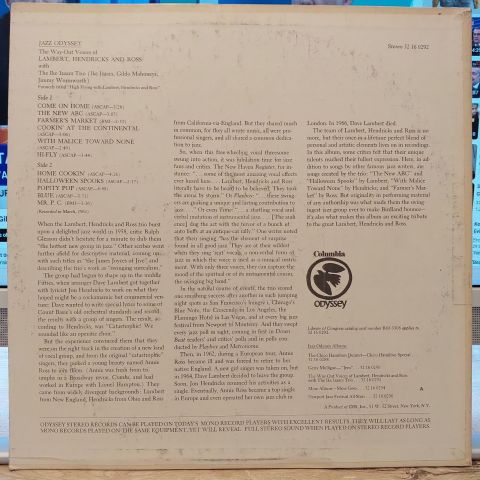 Lambert, Hendricks And Ross With The Ike Isaacs Trio – The Way-Out Voices Of Lambert, Hendricks And Ross LP PLAK