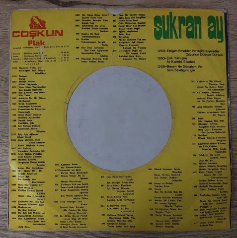 Şükran Ay – Ben Buyum / Öldür de Kurtulayım 45LİK PLAK