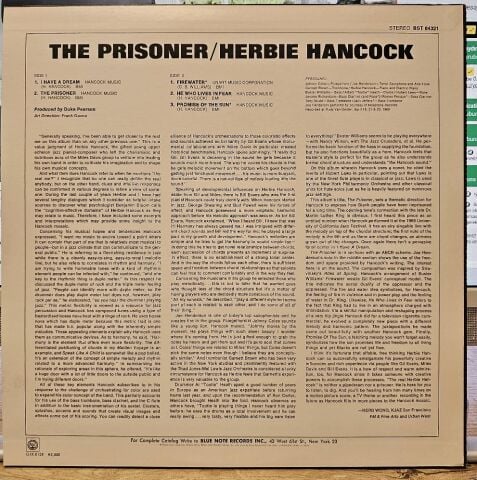 Herbie Hancock – The Prisoner LP PLAK