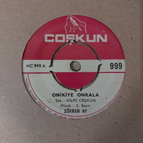 Şükran Ay – Onikiye On Kala / Allaha Ismarladık 45LİK PLAK