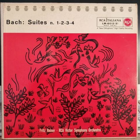 RCA Victor Symphony Orchestra, Fritz Reiner, Hugo Kolberg, William Lincer, Leonard Rose – J.S.Bach: Suites No. 1-2-3-4 LP PLAK
