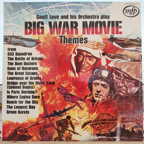 Geoff Love And His Orchestra* – Big War Movie Themes LP PLAK
