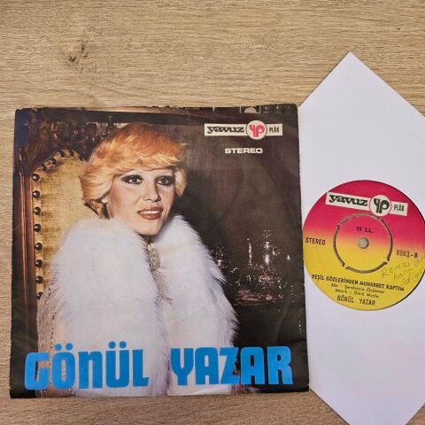 GÖNÜL YAZAR - YEŞİL GÖZLERİNDEN MUHABBET KAPTIM 45LİK PLAK