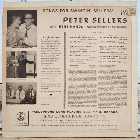 Peter Sellers – Songs For Swingin' Sellers LP PLAK