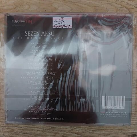 SEZEN AKSU - ADI BENDE SAKLI CD