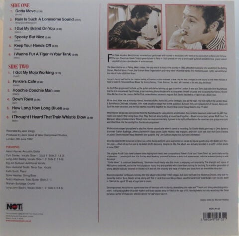 Alexis Korner's Blues Incorporated – R & B From The Marquee  LP PLAK