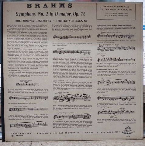 Brahms - Philharmonia Orchestra, Herbert von Karajan LP PLAK