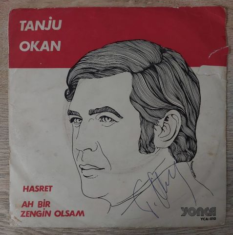 Tanju Okan – Hasret / Ah Bir Zengin Olsam 45LİK PLAK