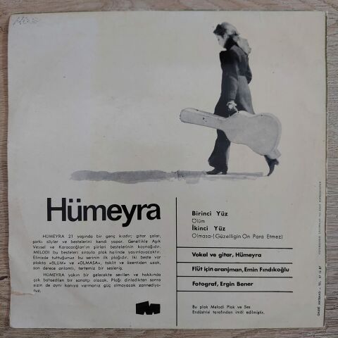 HÜMEYRA - OLMASA GÜZELLİĞİN ON PARA ETMEZ 45LİK PLAK