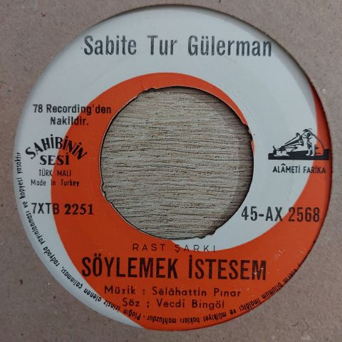 Sabite Tur Gülerman – Söylemek İstesem / Yalancıdır Hep Aynalar 45LİK PLAK