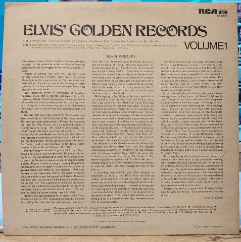 Elvis Presley – Elvis' Golden Records Volume 1 LP PLAK