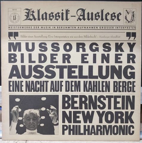 Mussorgsky : Bernstei , New York Philharmonic LP PLAK