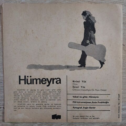 HÜMEYRA - ÖLÜM OLMASA 45LİK PLAK