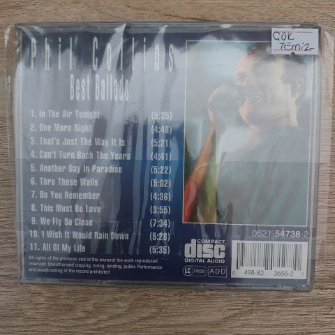 PHİL COLLİNS - BEST BALLADS CD