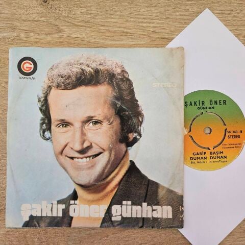Şakir Öner Günhan – Hayriyem / Garip Başım Duman Duman 45LİK PLAK