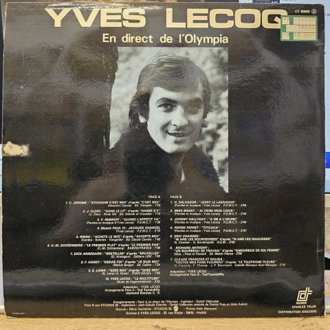 Yves Lecoq – En Direct De L'Olympia LP PLAK