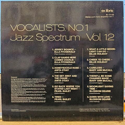 Various – Vocalists, No. 1 (Jazz Spectrum Vol. 12) LP PLAK